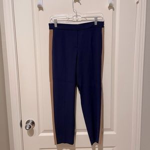 Babaton Conan Pants Size 4 Navy Gold Side Stripe EUC